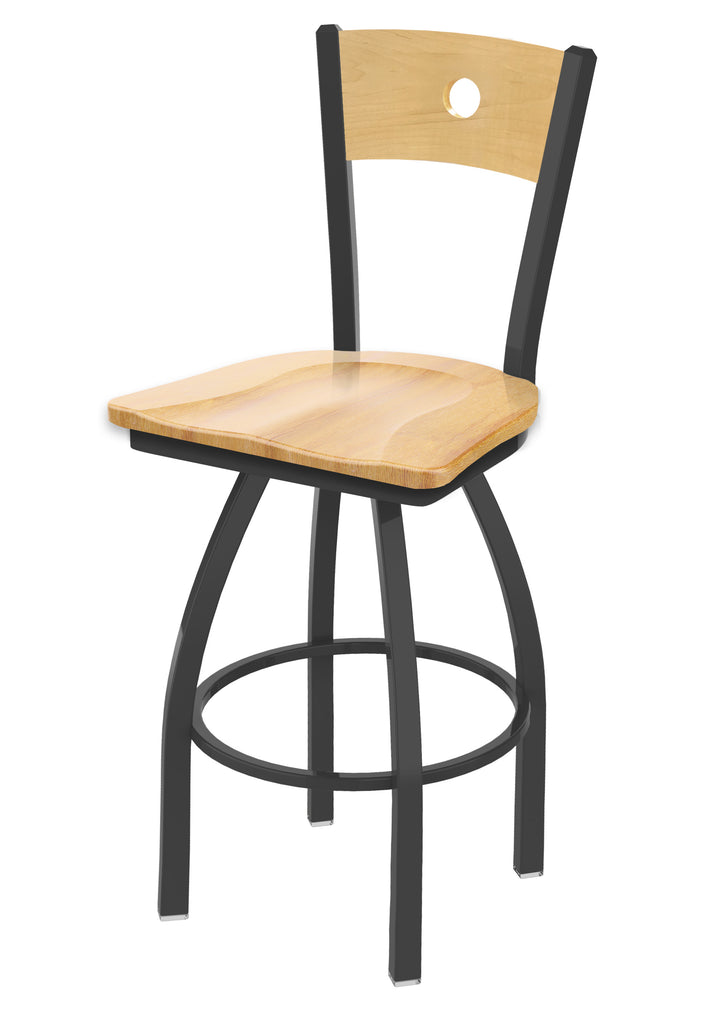 830 Voltaire Swivel Stool Natural Maple