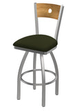 830 Voltaire Swivel Stool Canter Pine