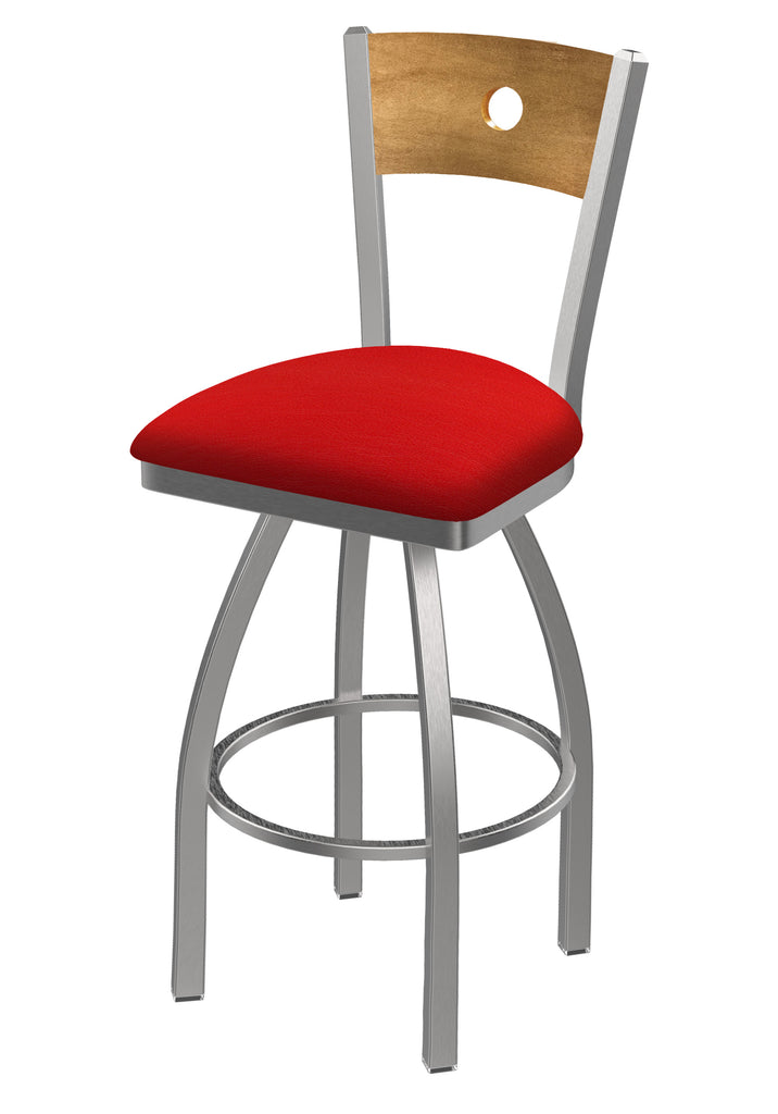 830 Voltaire Swivel Stool Canter Red