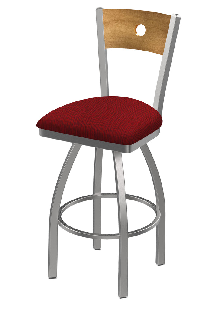 830 Voltaire Swivel Stool Graph Ruby