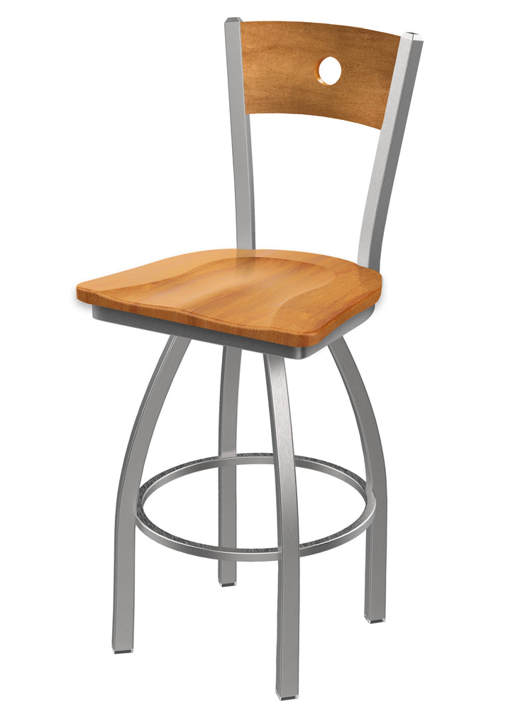 830 Voltaire Swivel Stool Medium Maple