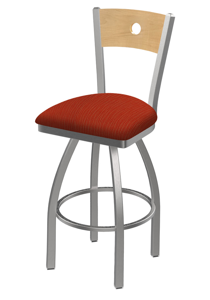 830 Voltaire Swivel Stool Graph Poppy