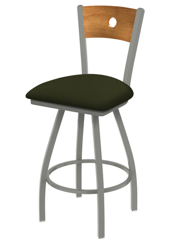 830 Voltaire Swivel Stool Canter Pine