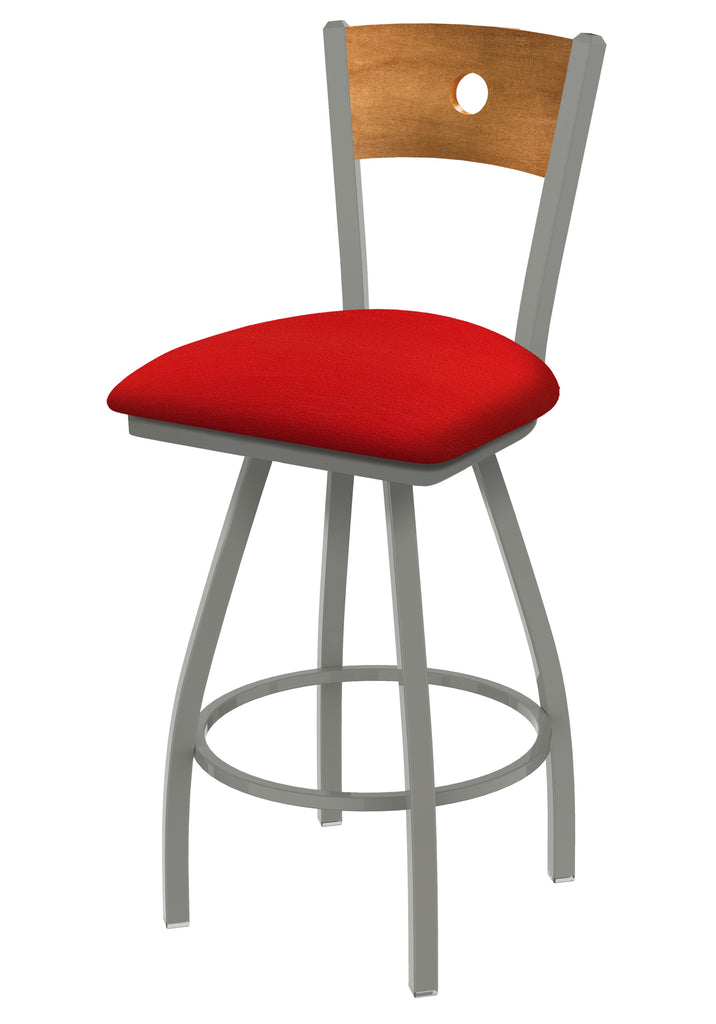 830 Voltaire Swivel Stool Canter Red