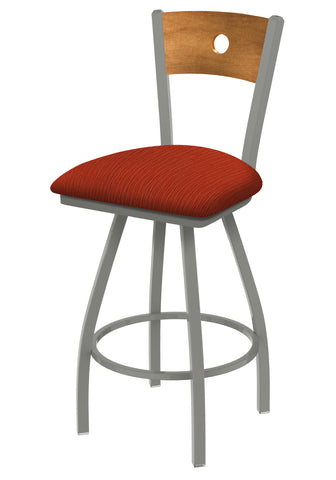 830 Voltaire Swivel Stool Graph Poppy