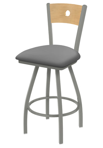 830 Voltaire Swivel Stool Canter Folkstone Grey