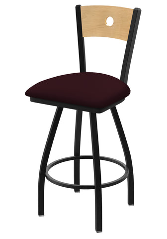 830 Voltaire Swivel Stool Canter Bordeaux