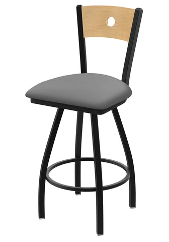 830 Voltaire Swivel Stool Canter Folkstone Grey