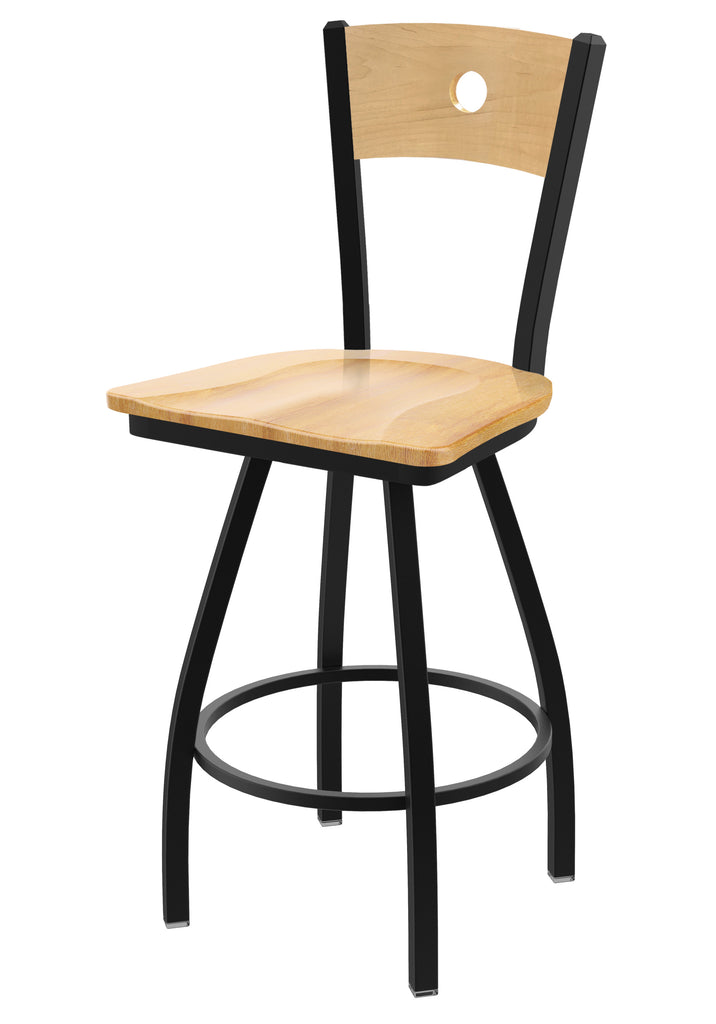 830 Voltaire Swivel Stool Natural Maple