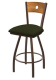 830 Voltaire Swivel Stool Canter Pine