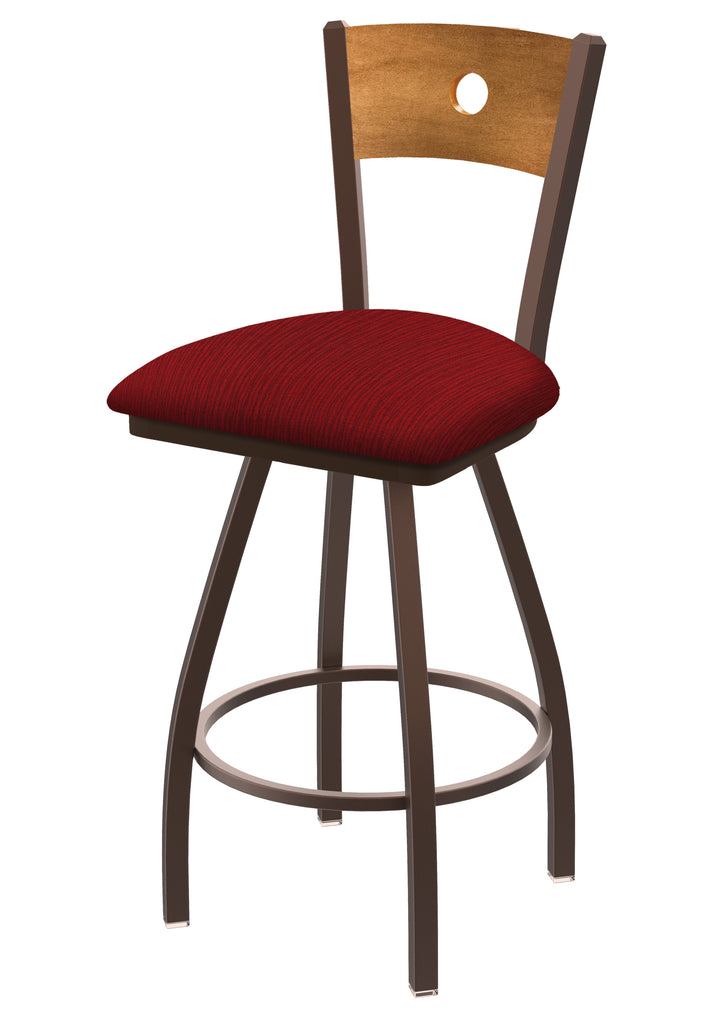 830 Voltaire Swivel Stool Graph Ruby