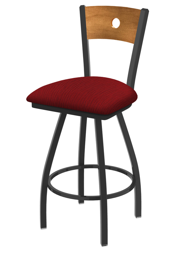 830 Voltaire Swivel Stool Graph Ruby