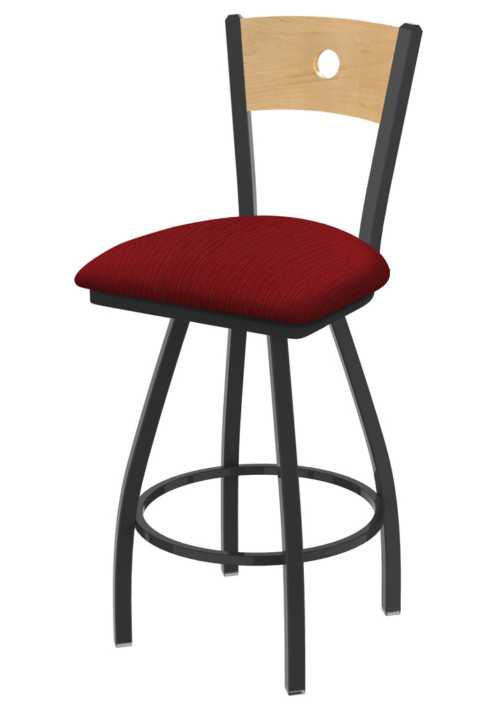 830 Voltaire Swivel Stool Graph Ruby