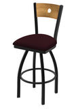 830 Voltaire Swivel Stool Canter Bordeaux