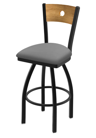 830 Voltaire Swivel Stool Canter Folkstone Grey