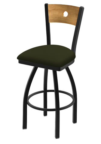 830 Voltaire Swivel Stool Canter Pine