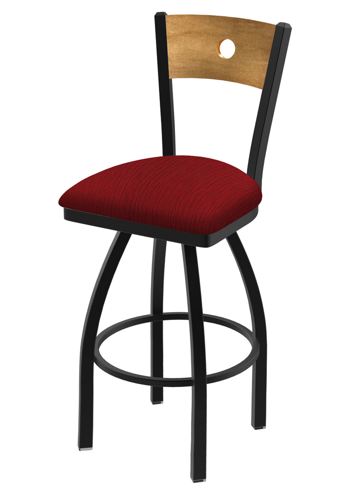 830 Voltaire Swivel Stool Graph Ruby