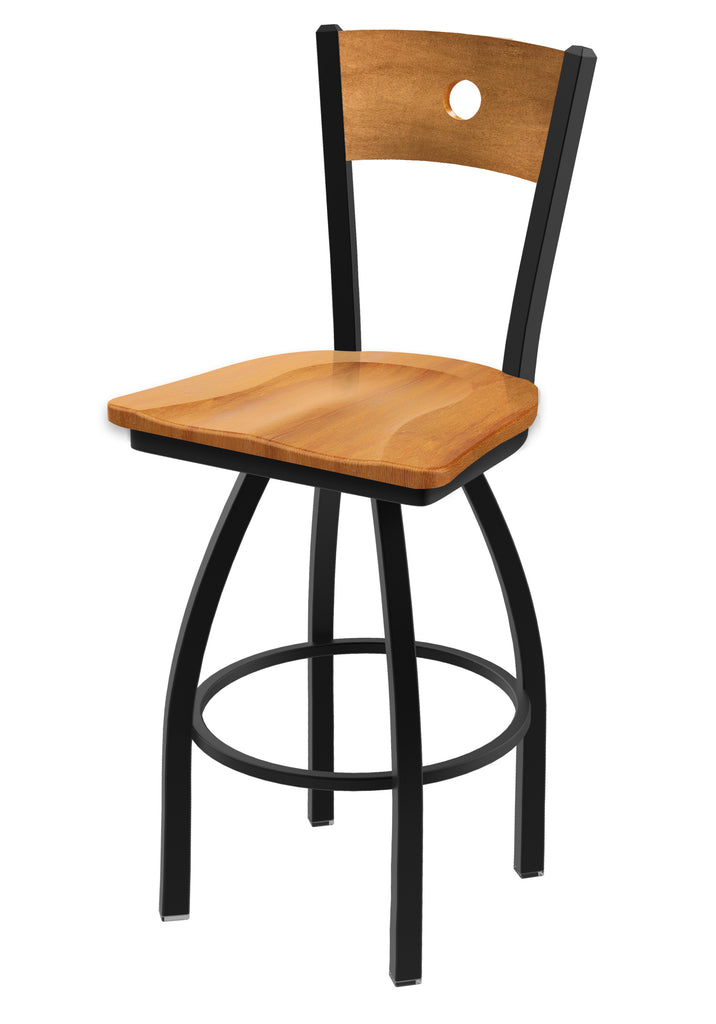 830 Voltaire Swivel Stool Medium Maple