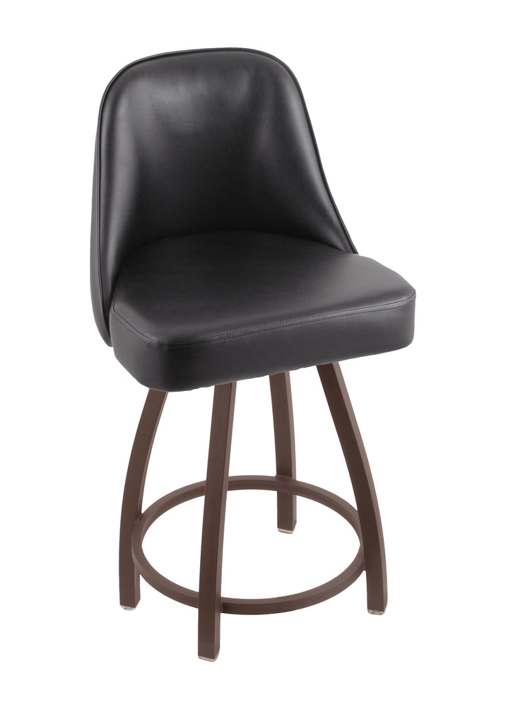 840 Grizzly Swivel Stool Black Vinyl