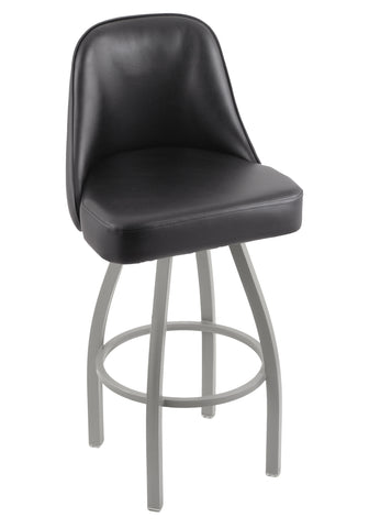 840 Grizzly Swivel Stool Black Vinyl