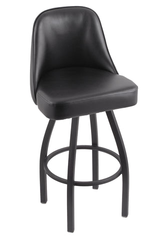 840 Grizzly Swivel Stool Black Vinyl