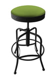 Industrial Adjustable Stool-canter Kiwi Green