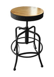 Industrial Adjustable Stool-natural