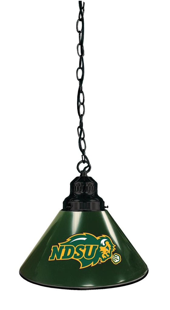 North Dakota State Pendant Light With Green Shades Black