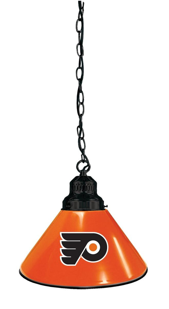 Philadelphia Flyers Pendant Light With Orange Shades Black