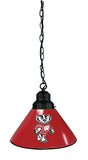 Wisconsin "badger" Pendant Light Black