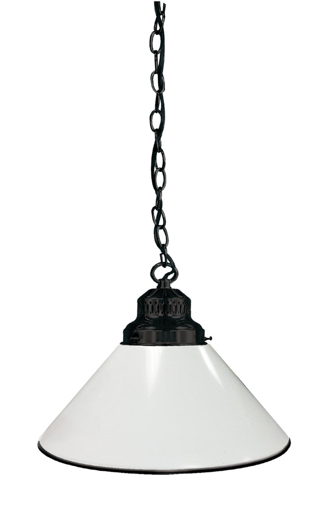 White Pendant Light Black