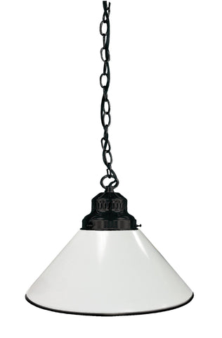 White Pendant Light Black