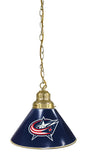 Columbus Blue Jackets Pendant Light Brass