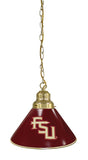 Florida State (script) Pendant Light Brass