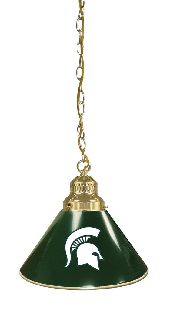 Michigan State Pendant Light Brass