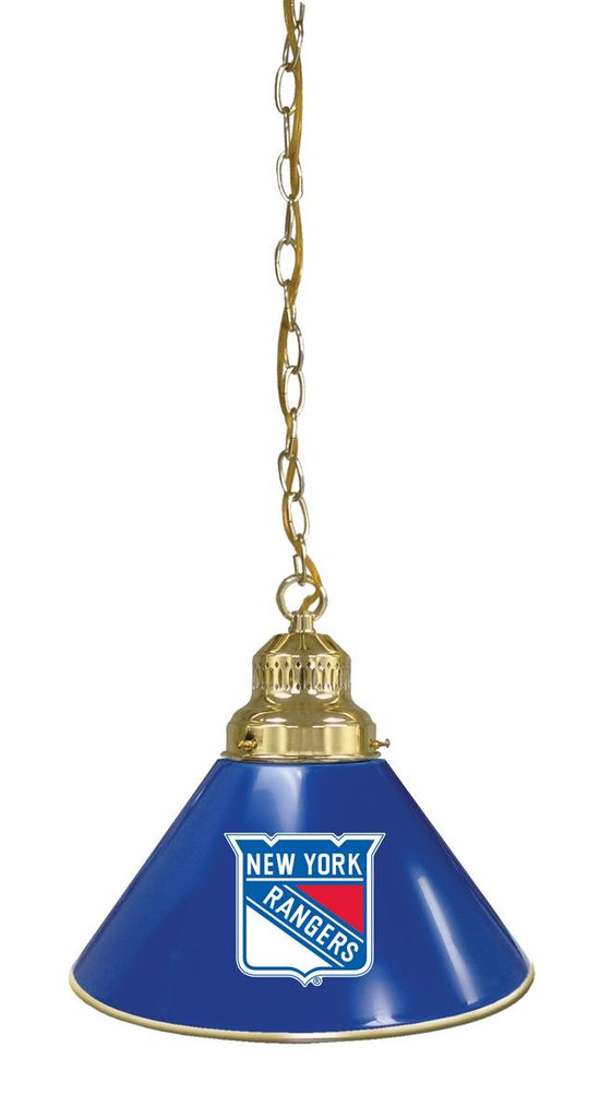 New York Rangers Pendant Light Brass