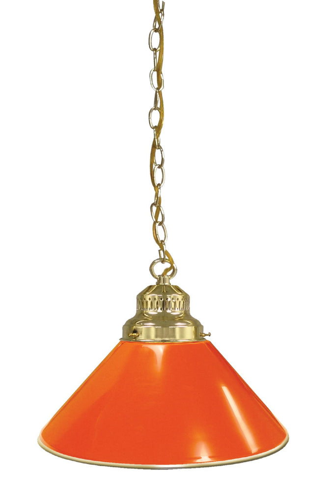 Orange Pendant Light Brass