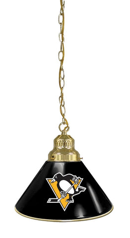 Pittsburgh Penguins Pendant Light Brass