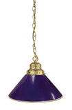 Purple Pendant Light Brass