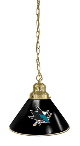 San Jose Sharks Pendant Light Brass