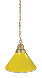 Yellow Pendant Light Brass