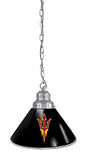 Arizona State Pendant Light With Pitchfork Logo Chrome