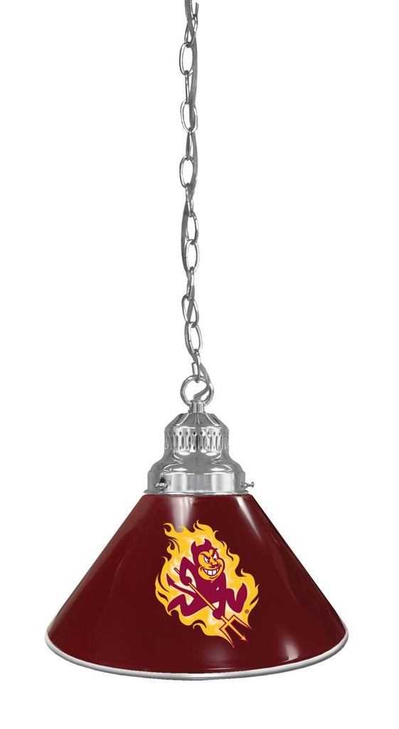 Arizona State Pendant Light With Sparky Logo Chrome