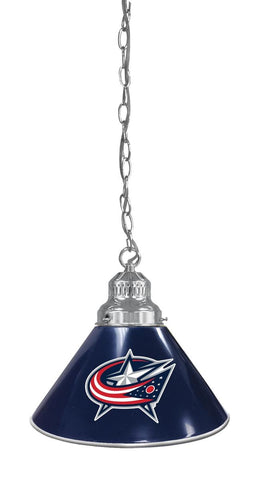 Columbus Blue Jackets Pendant Light Chrome