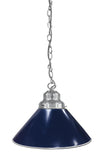 Dark Blue Pendant Light Chrome