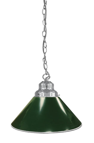 Green Pendant Light Chrome