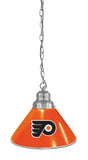 Philadelphia Flyers Pendant Light With Orange Shades Chrome