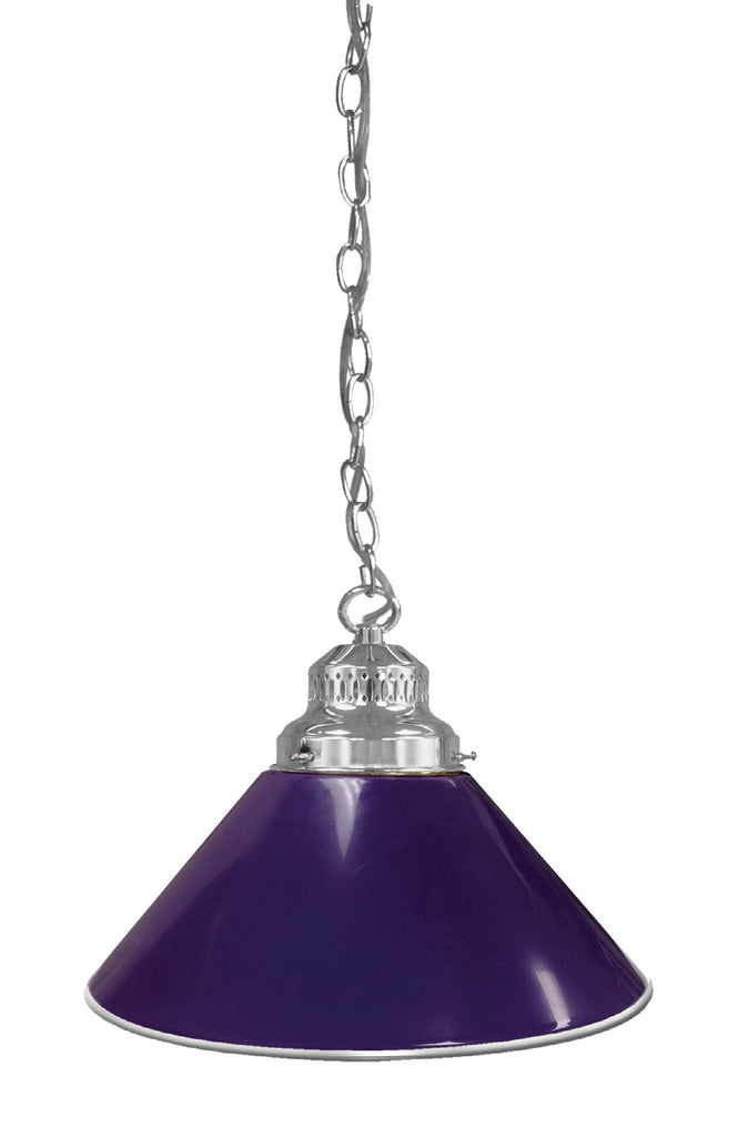 Purple Pendant Light Chrome