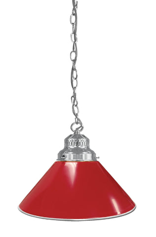 Red Pendant Light Chrome