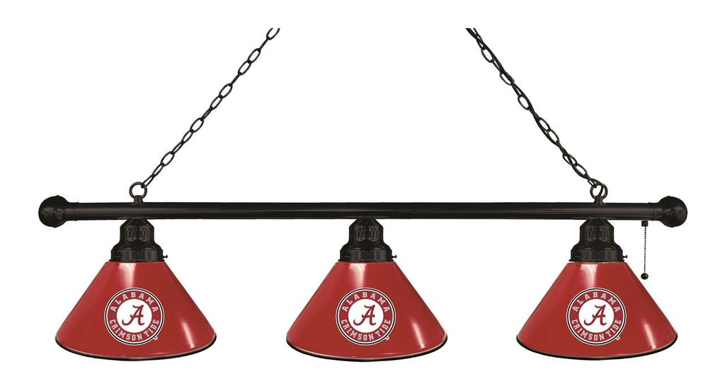 Alabama 3 Shade Billiard Light Black